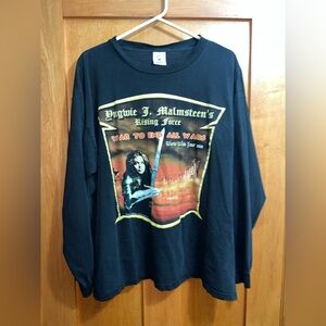 Vintage Swedish guitarist Yngwie Malmsteen 2001 Delta Long Sleeve Tee XL Men’s